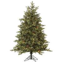 Vickerman 12' x 105" Artificial Rocky Mountain Fir 2,550 Warm White Italian LED Lights with Pine Cones