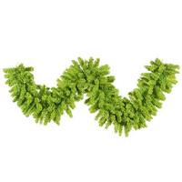 Vickerman 9' X 14" Artificial Flocked Lime Fir Garland