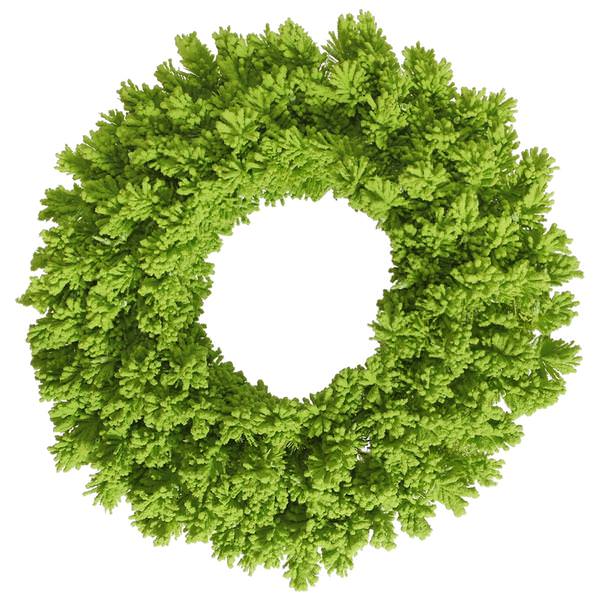 30" Artificial Flocked Lime Fir