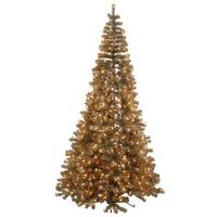 Vickerman 7.5' x 49" Antique Champagne Fir Corner 400 Clear Miniature Lights