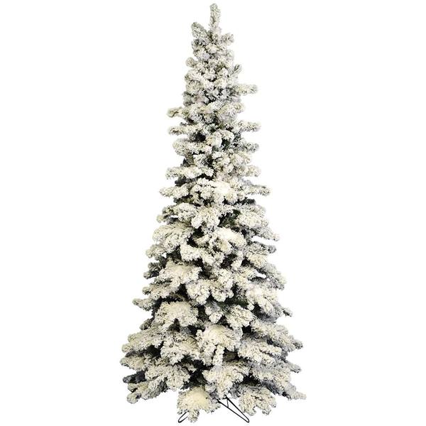 7' x 40" Artificial Flocked Kodiak Spruce