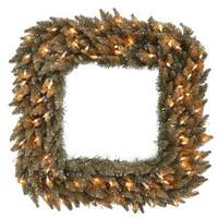 Vickerman 30" Artificial Antique Champagne Fir Square 70 Clear Miniature Lights