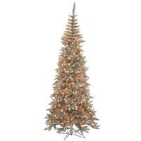 Vickerman 9' x 46" Grey Fir 700 Clear Miniature Lights