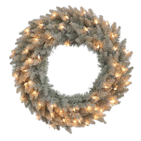 24" Artificial Grey Fir 50 Clear Miniature Lights