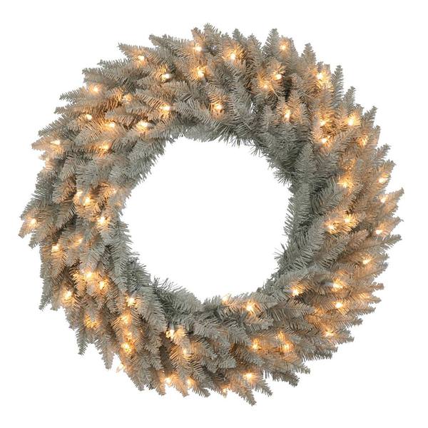 30" Artificial Grey Fir 70 Clear Miniature Lights