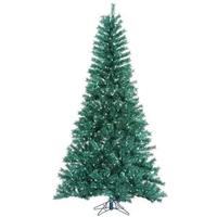 Vickerman 10' x 63" Aqua Tinsel 1,300 Teal Miniature Lights