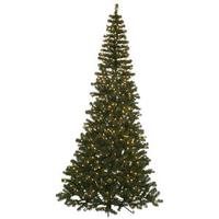 Vickerman 7.5' x 49" Artificial Green Fir Corner Tree 400 Clear Miniature Lights
