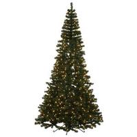 Vickerman 7.5' x 49" Artificial Green Fir Half Tree 600 Clear Miniature Lights