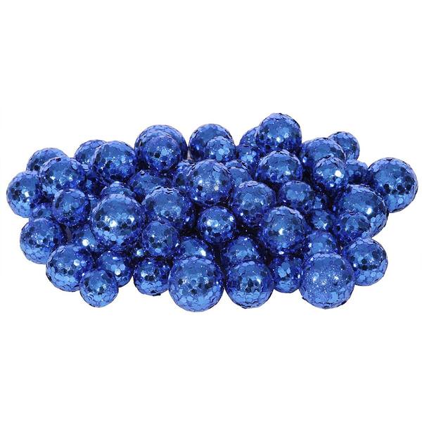 20-25-30MM Blue Glitter Ball Ornament (68-72 pack)