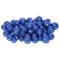 Vickerman 20-25-30MM Blue Glitter Ball Ornament (68-72 pack)