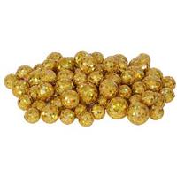 Vickerman 20-25-30MM Gold Glitter Ball Ornament (68-72 pack)