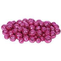 Vickerman 20-25-30MM Magenta Glitter Ball Ornament (68-72 pack)