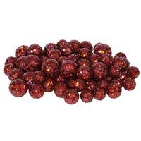 Vickerman 20-25-30MM Wine Glitter Ball Ornament (68-72 pack)