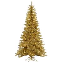 Vickerman 10' x 63" Gold / Silver Tinsel 1300 Warm White Lightts
