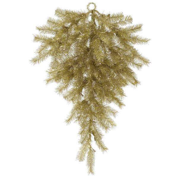 36" Artificial Gold / Silver Tinsel Teardrop