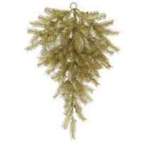 Vickerman 36" Artificial Gold / Silver Tinsel Teardrop