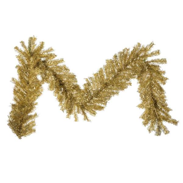 9' x 14" Gold / Silver Tinsel Garland