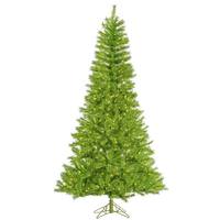 Vickerman 5.5' x 36" Lime Green Tinsel Tree 350 Green LED Lights