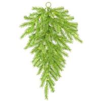 Vickerman 36" Artificial Lime / Green Tinsel Teardrop 50 Lime Miniature Lights