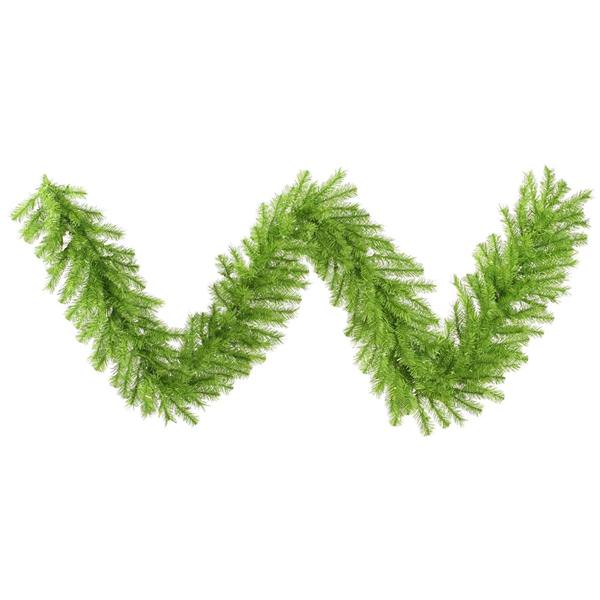 9' x 14" Artificial Lime / Green Tinsel Garland