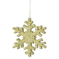 Vickerman 8" Lime Outdoor Glitter Snowflake Ornament