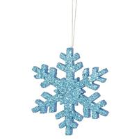 Vickerman 18" Turquoise Outdoor Glitter Snowflake Ornament