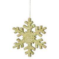 Vickerman 18" Lime Outdoor Glitter Snowflake Ornament