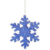 Vickerman 36" Blue Outdoor Glitter Snowflake Ornament
