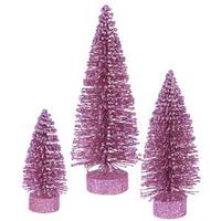 View 5" 7" 9" Orchid Glitter Oval Tree Set
