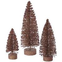 View 5" 7" 9" Mocha Glitter Oval Tree Set