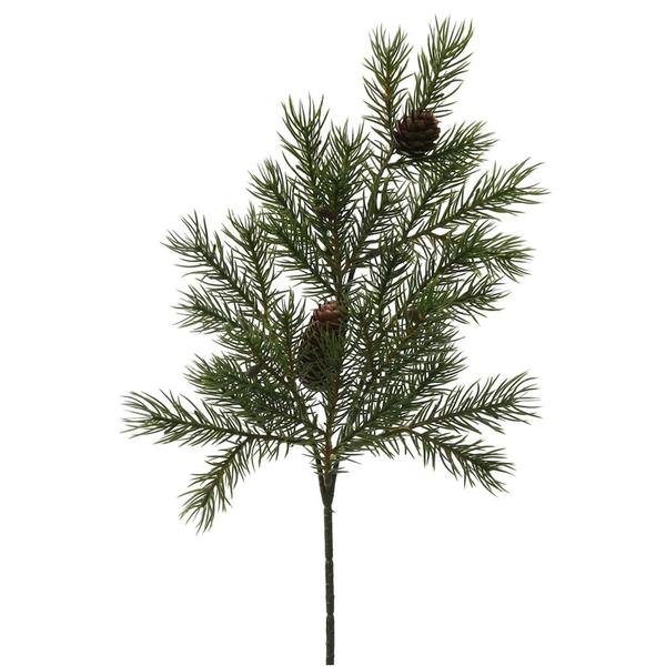 16" Artificial Angel Pine Cone Spray