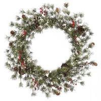 Vickerman 36" Artificial Snowy Monterey Pine with Berries