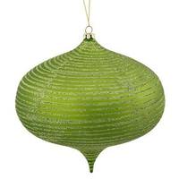 Vickerman 6.3" Lime Matte Glitter Onion Ornament