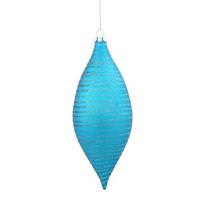 Vickerman 7" Teal Matte Glitter Drop Ornament