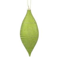 Vickerman 7" Lime Matte Glitter Drop Ornament