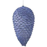 Vickerman 10" Lake Blue Matte Glitter Pine Cone Ornament