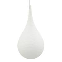 Vickerman 4" White Matte Glitter Onion Drop Ornament