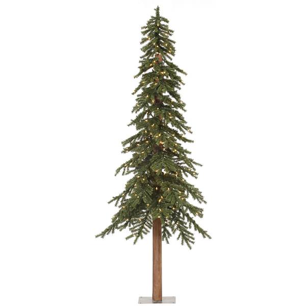 8' x 50" Artificial Natural Alpine 400 Clear Lights