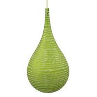 Vickerman 4" Lime Matte Glitter Onion Drop Ornament