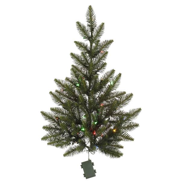 30" Artificial Camdon Fir Teardrop 30 Multi-Color Italian LED Lights