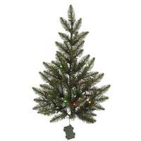 Vickerman 30" Artificial Camdon Fir Teardrop 30 Multi-Color Italian LED Lights