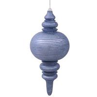 Vickerman 13" Lake Blue Matte Glitter Finial Ornament