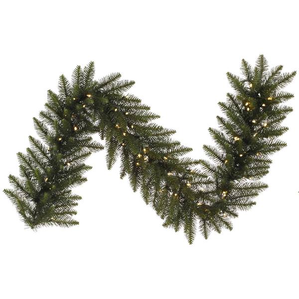 6' X 12" Artificial Camdon Fir Garland 60 Multi-Color Italian LED Lights