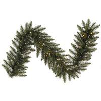 Vickerman 6' X 12" Artificial Camdon Fir Garland 60 Multi-Color Italian LED Lights
