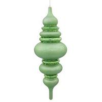 Vickerman 23" Lime Matte Glitter Brushed Finial Ornament