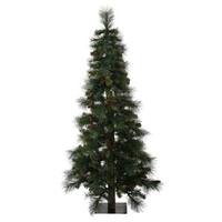 Vickerman 4' Artificial Mixed Pine Alpine with Pine Cones and Berries