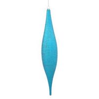 Vickerman 13" Teal Matte Glitter Skinny Drop Ornament