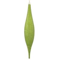 Vickerman 13" Lime Matte Glitter Skinny Drop Ornament