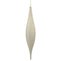 Vickerman 13" Champagne Matte Glitter Skinny Drop Ornament