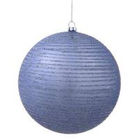 Vickerman 5.5" Lake Blue Matte Glitter Ball Ornament